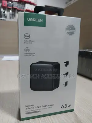 Ugreen 65w Usb C Charger Nexode 3 Port Travel Gan Adapter
