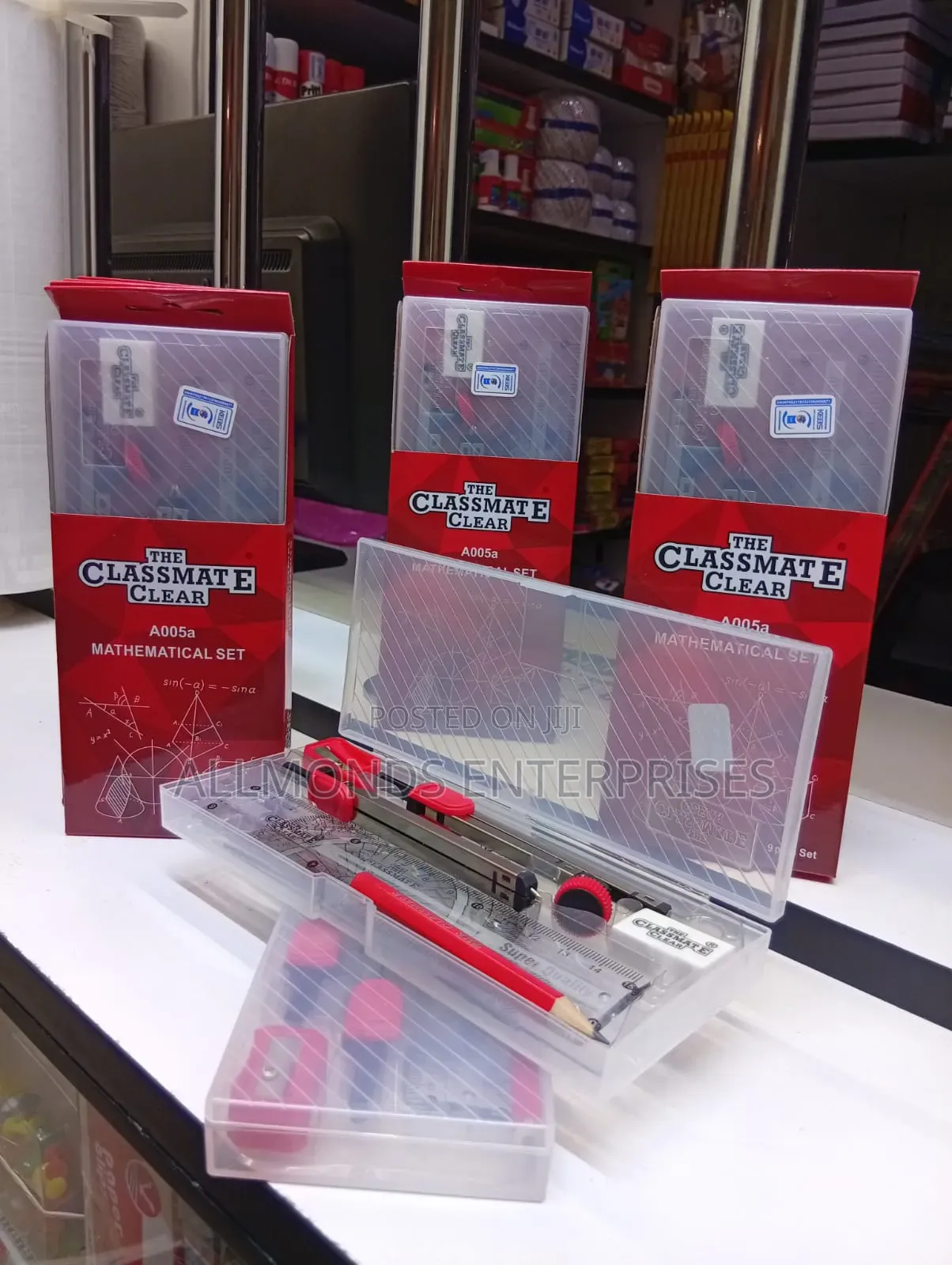 Clear/ Plastic Mathematical Set- Classmate