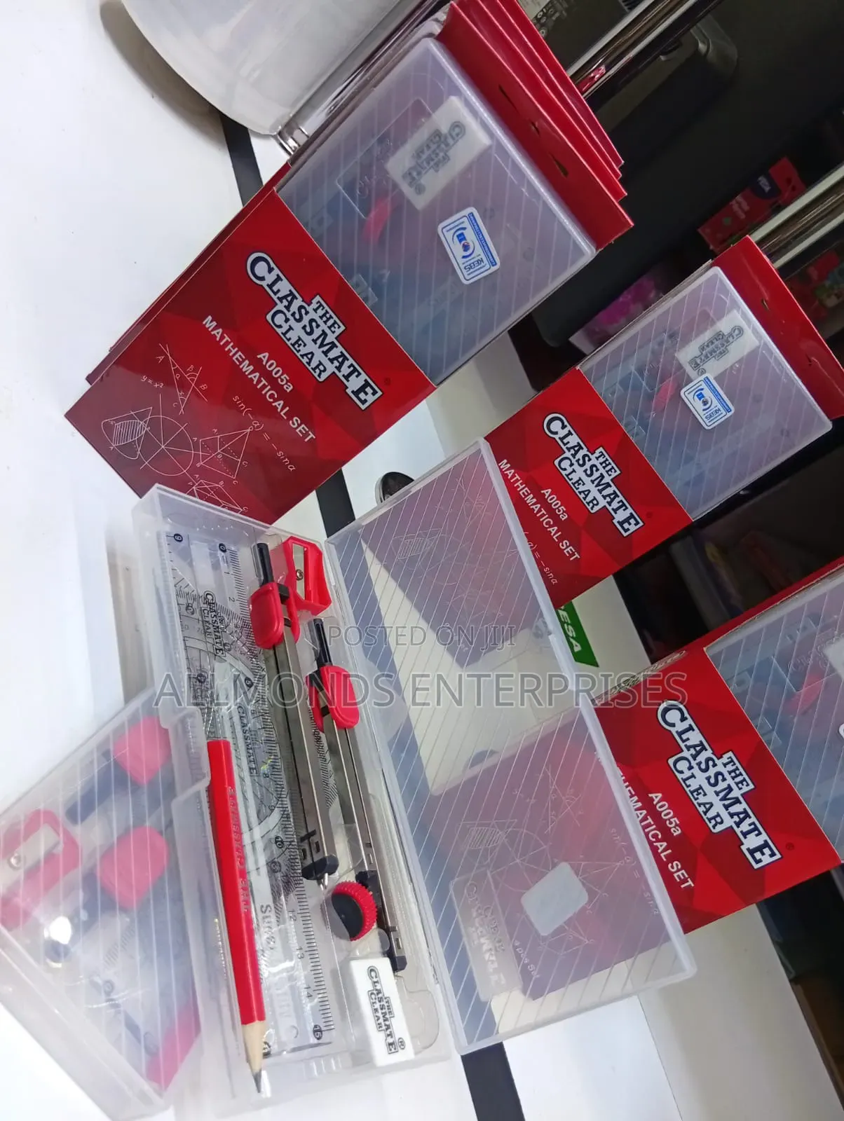 Clear/ Plastic Mathematical Set- Classmate