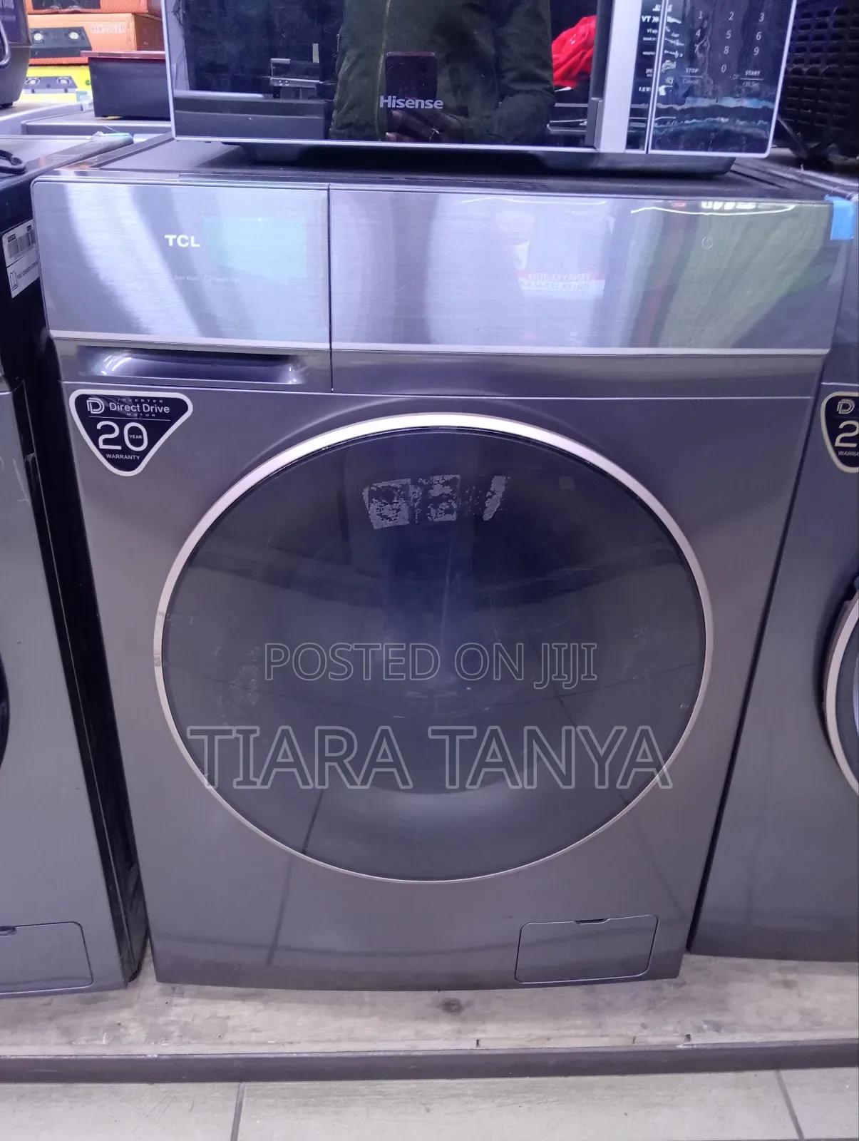 TCL 10 Kg and 7kg Dry Washing Machine Front Load With Invert