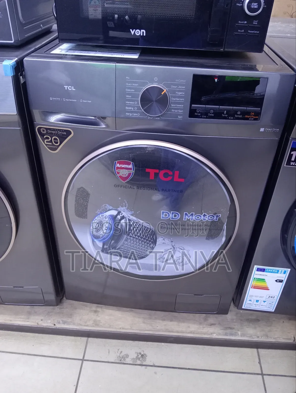 TCL 10kg C7110fg Front Load Washing Machine,Dd Motor