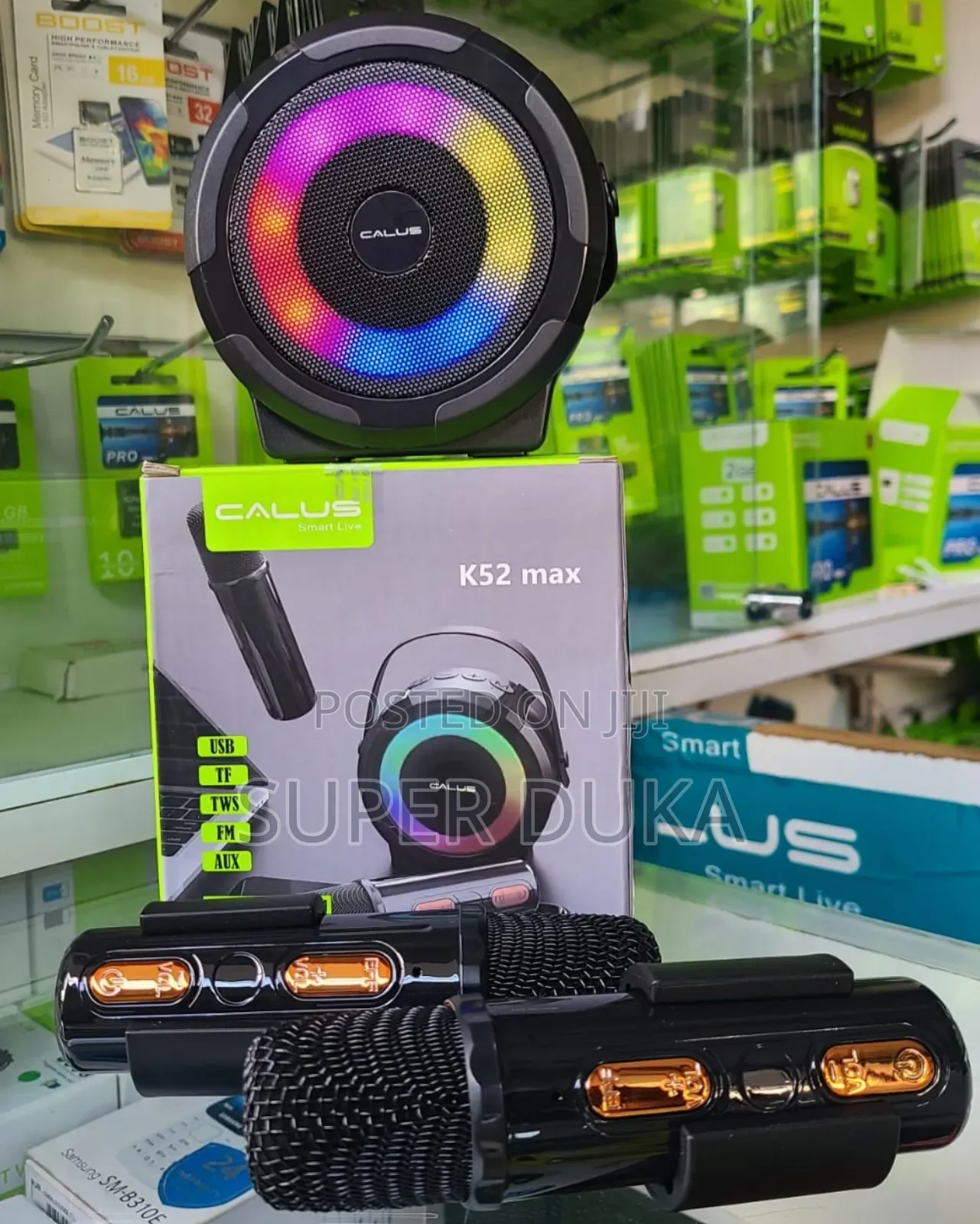 Speaker Calus Max Wireless Speaker and Microphone Set.