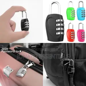 3 Digit Combination Padlock For Luggage, Travel, Backpacks