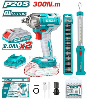 Total Tosli23048 Cordless 2 PCS Combo Kit 400nm