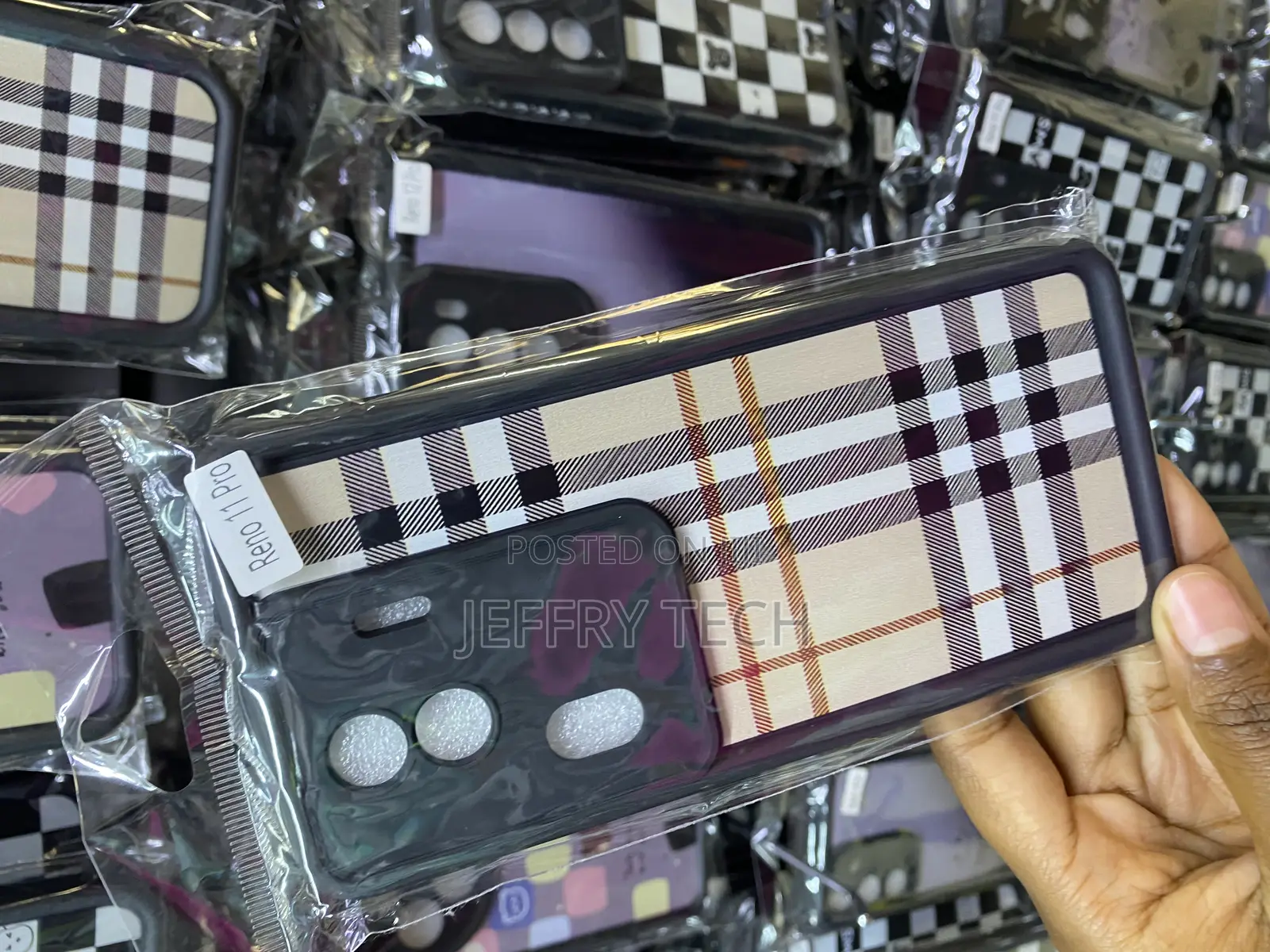 Guaydoyim Oppo Reno 11 Pro Plaid Tartan Checkered Phone Case