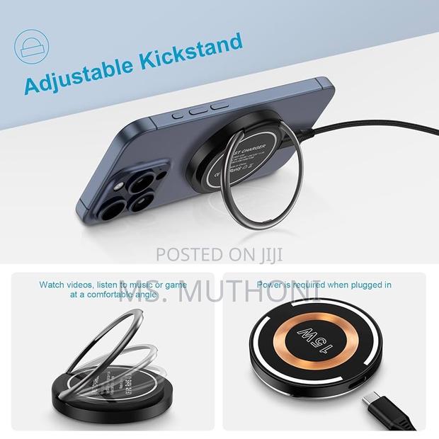 15 Watts Fast Charging Clasic Magsafe Wireless Charger - thumbnail 4