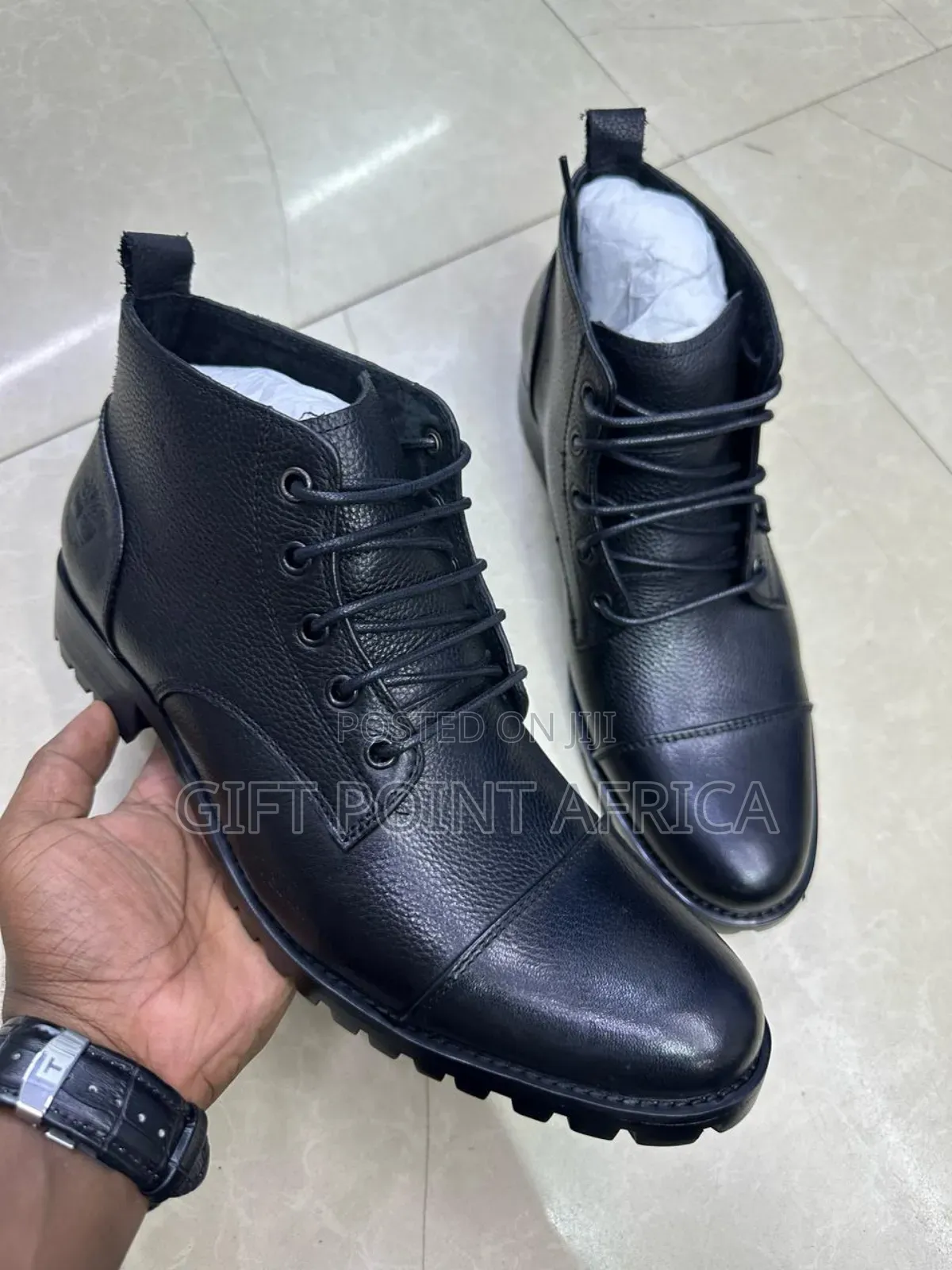 Leather Timberland Boots For Men