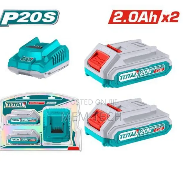 Total Tfbcpk1222 P20s Lithium-Ion
Battery and Charger
Kit