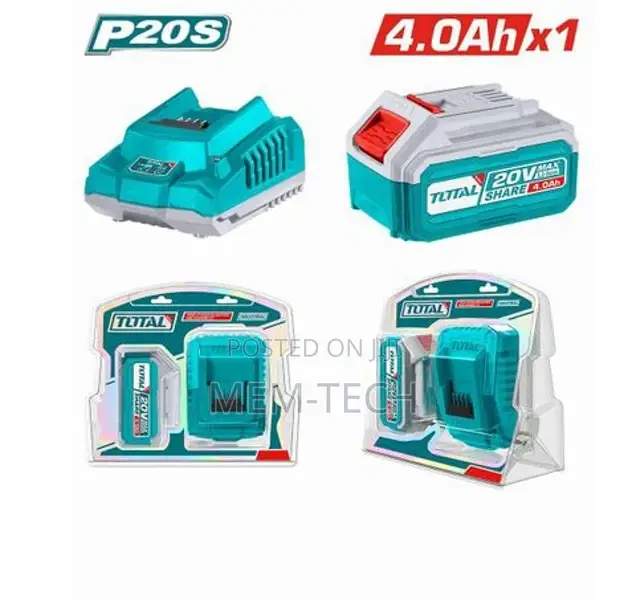 Total Quality P20s Lithium-Ion
Battery and Charger
Kit