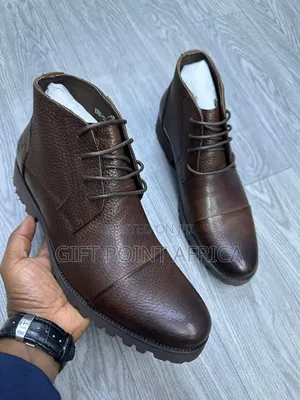 Coffee Brown Leather Timberland Boots For Men