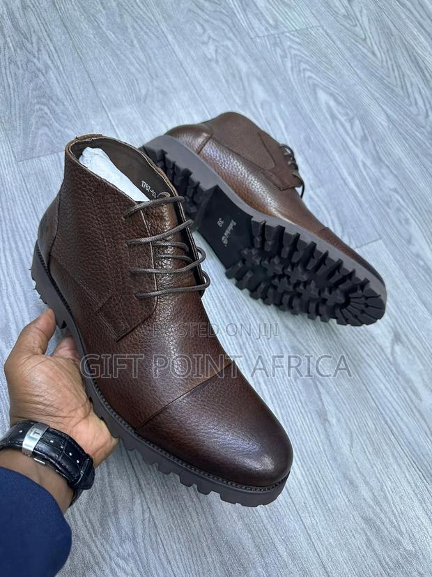 Coffee Brown Leather Timberland Boots For Men - thumbnail 2