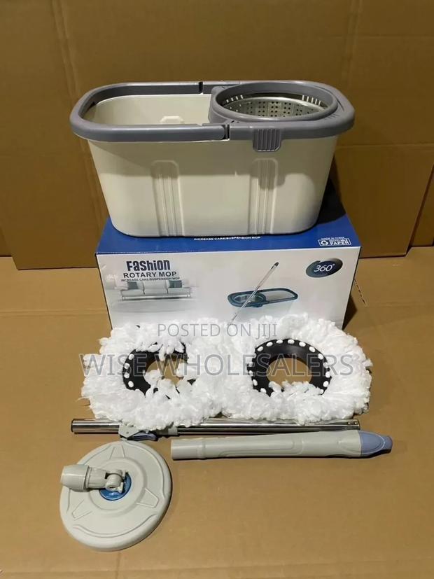 *Bucket Washer Spin Cleaning Mop.*
✳Has Good Quality