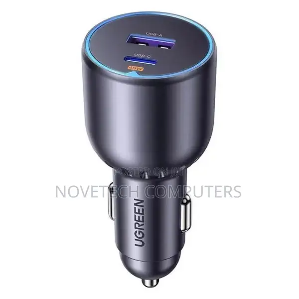 Ugreen 63w 2-Port Fast Car Charger