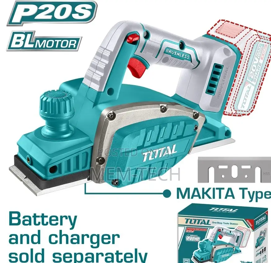 Total Trli20401 Cordless Planer 20v