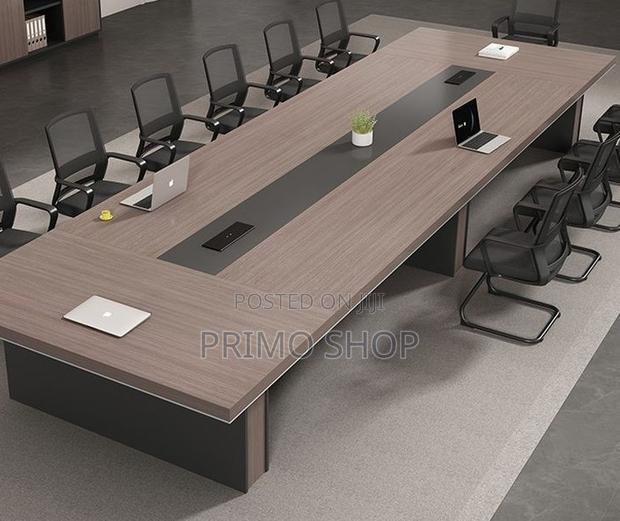 Office Table; 240cm Sturdy Base Construction Boardroom Table - main view