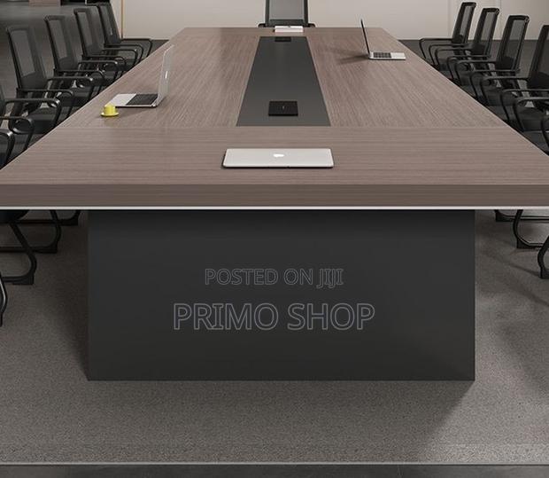 Office Table; 240cm Sturdy Base Construction Boardroom Table - thumbnail 5