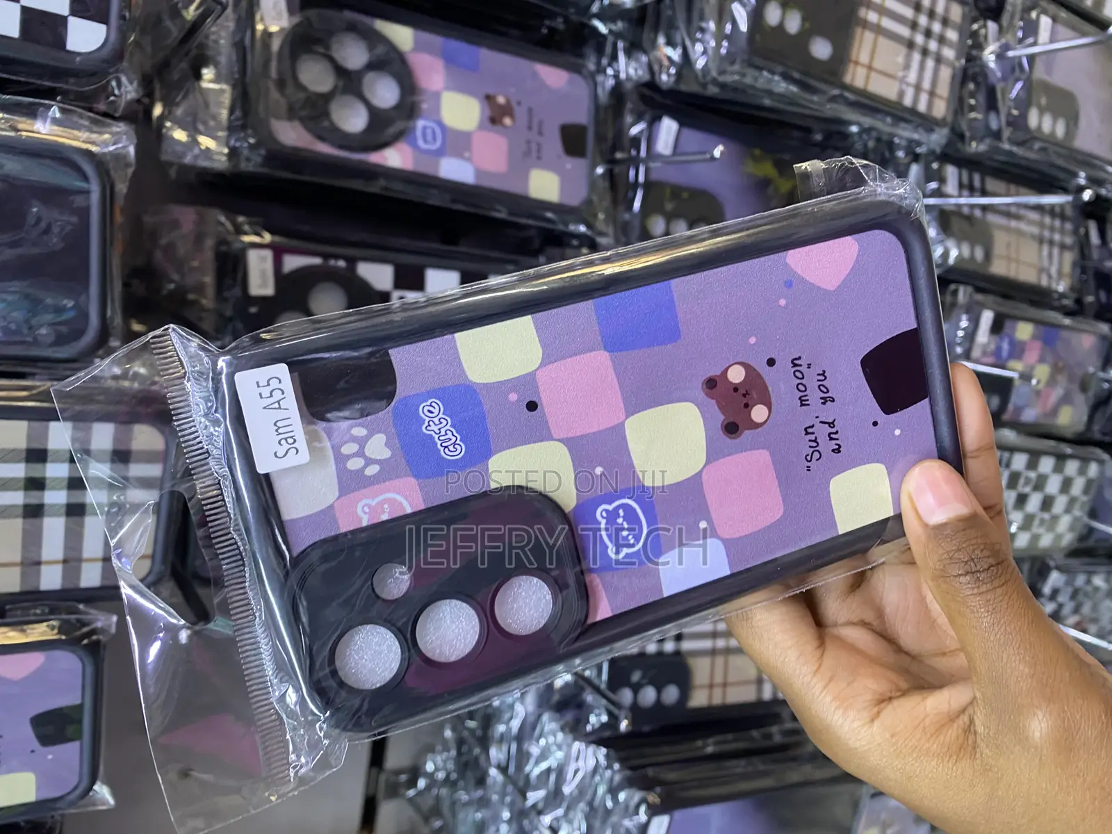 Aydoy Checkered Plaid Tartan Girly Case for Galaxy A55
