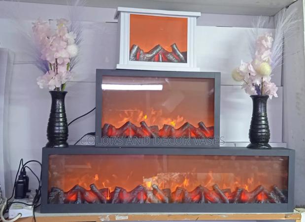 Black and White Led Fireplaces - main view