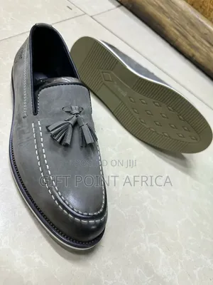 Grey Leather Timberland Low Cut Shoes