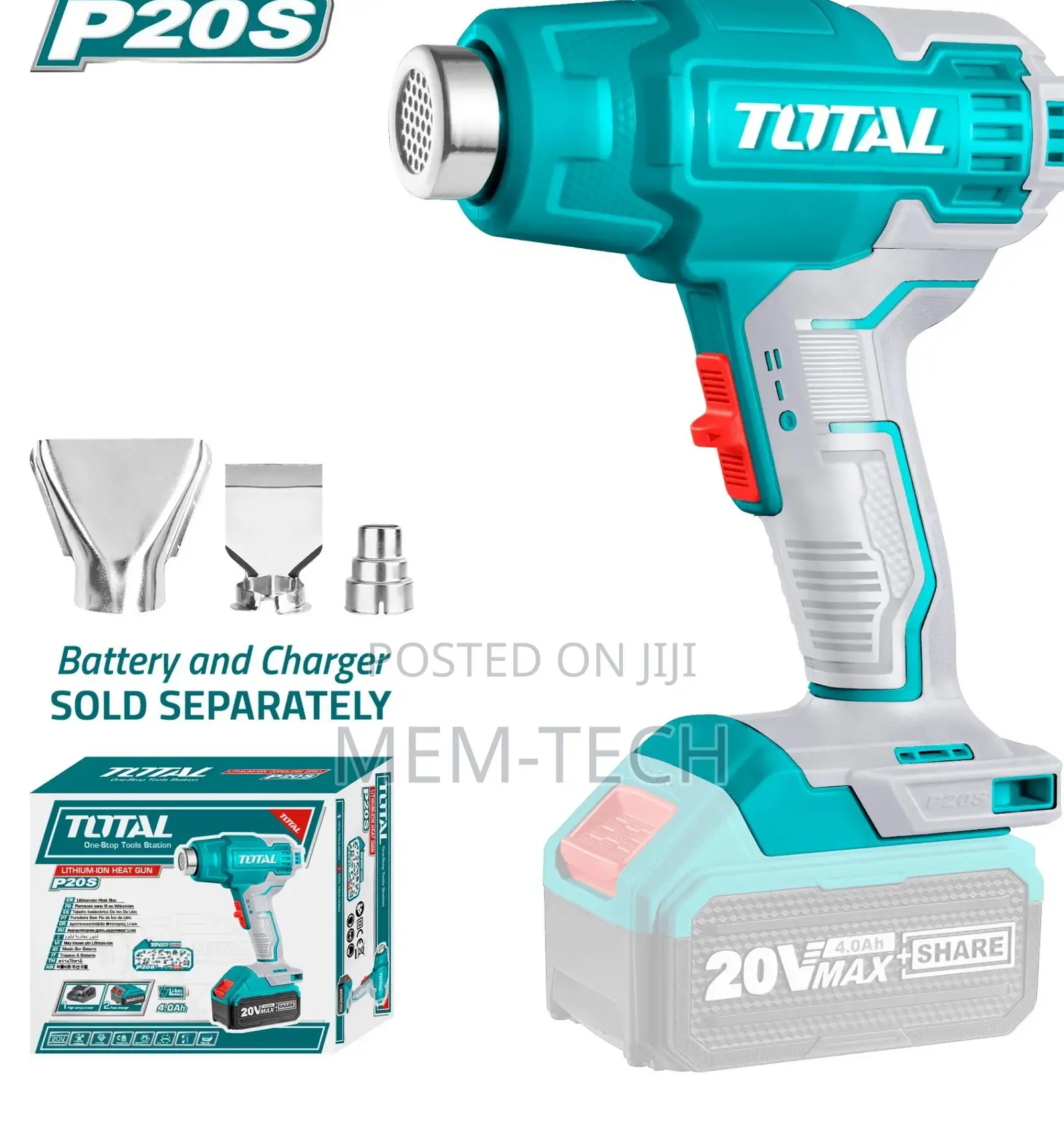 Total Tbli2002 Cordless Heat Gun 20v