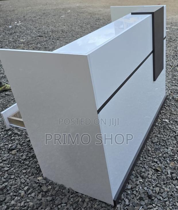 Office Desk; 200cm Neutral Professional Reception Desk - thumbnail 2