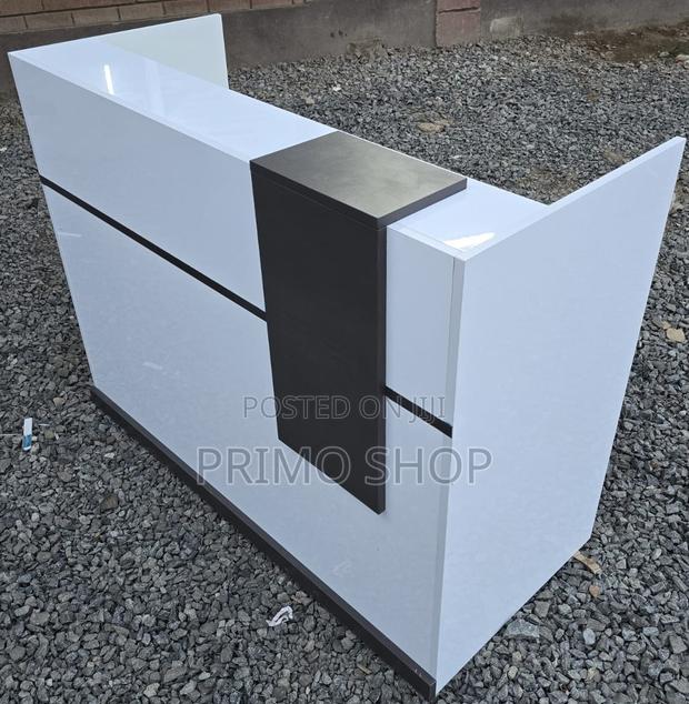 Office Desk; 200cm Neutral Professional Reception Desk - thumbnail 5