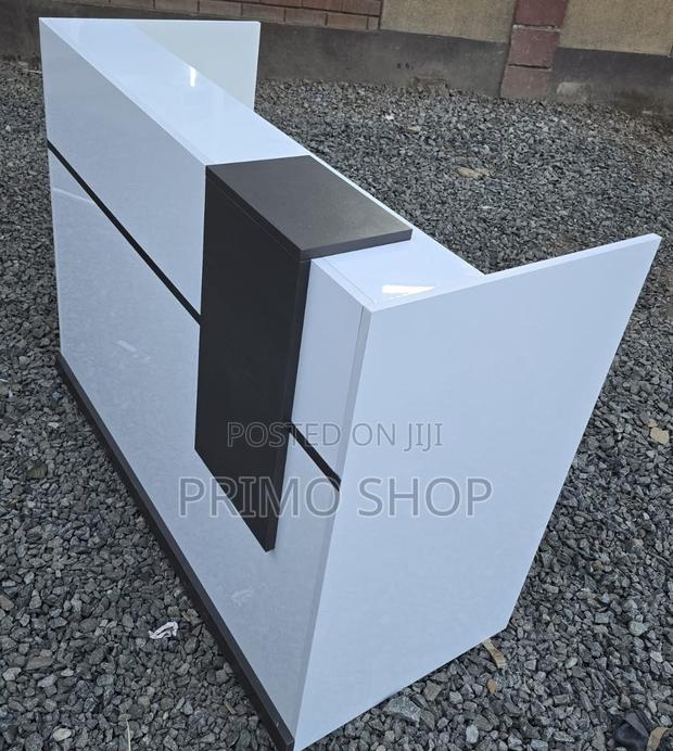 Office Desk; 200cm Neutral Professional Reception Desk - thumbnail 6