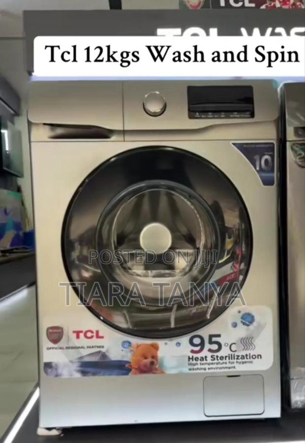TCL 12 Kg Wash and Spin Front Load Washing Machine - main view