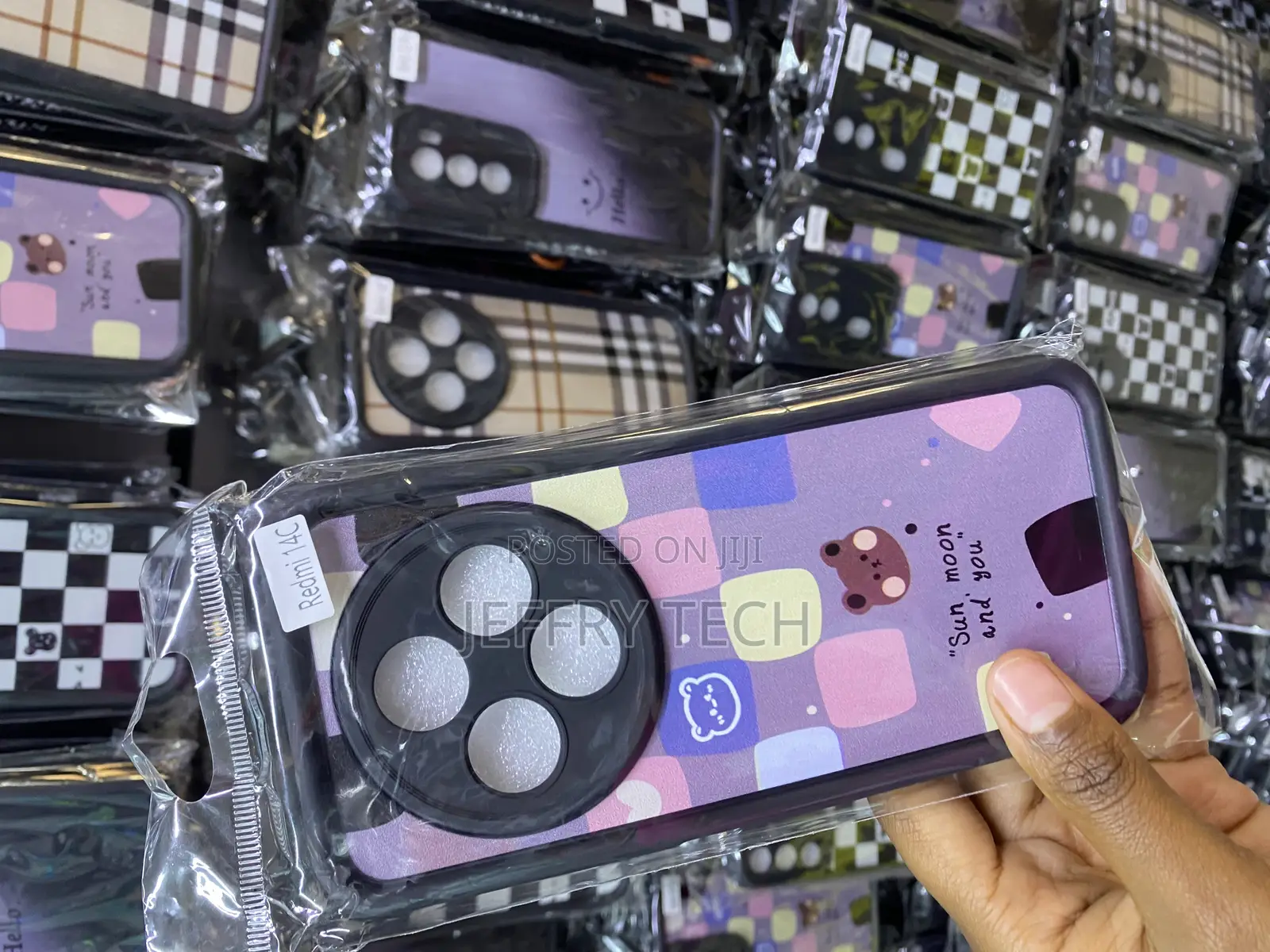 Uaydoyim Redmi 14c ,Checkered Phone Case,Plaid Tartan Damier