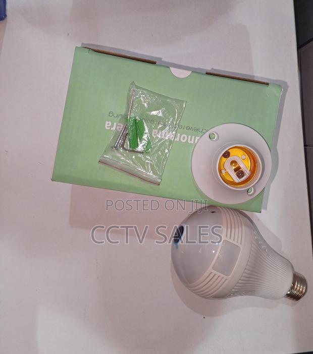 1080p Icsee App Wifi Bulb Camera-360 Panoramic Security