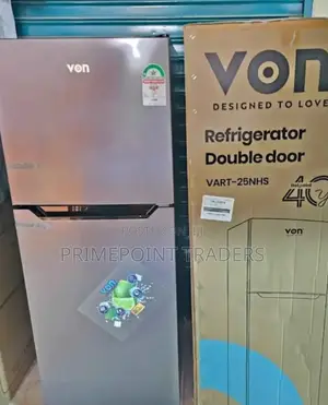 Refregirator Von Double Door, 220l Vart-25nhs, Silver