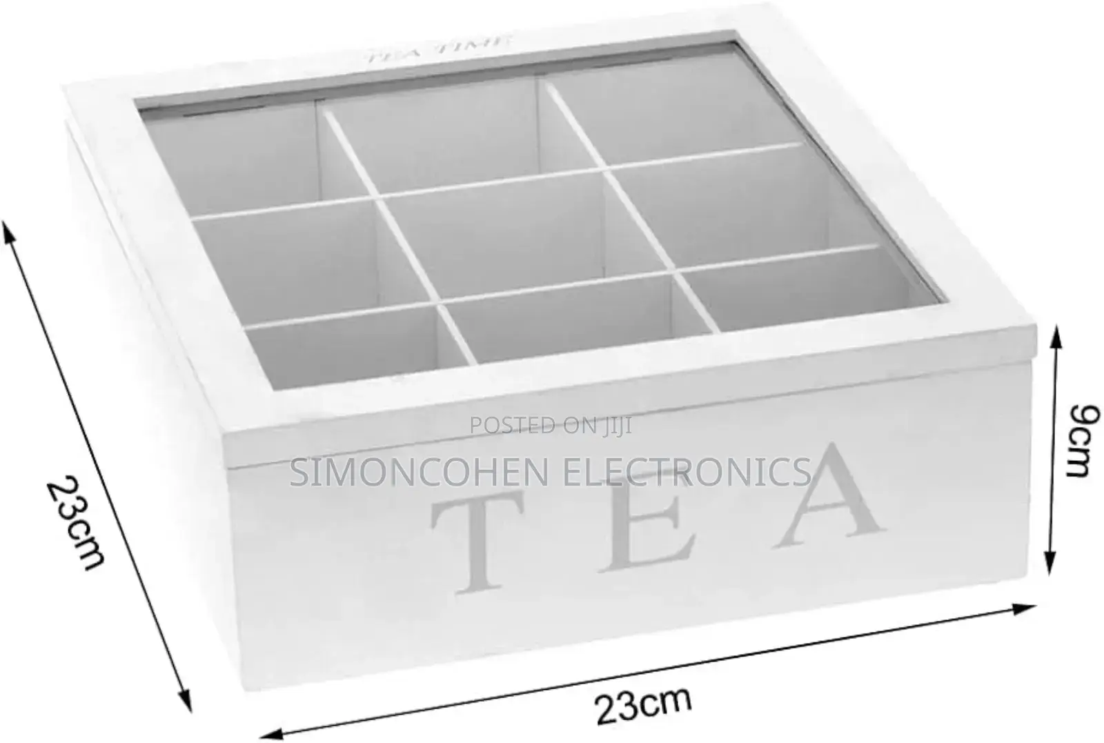 9 Grid Tea Bag Organizer Box
