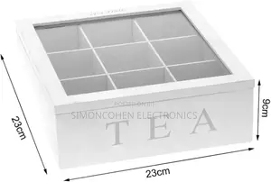 9 Grid Tea Bag Organizer Box