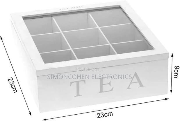 9 Grid Tea Bag Organizer Box - thumbnail 2
