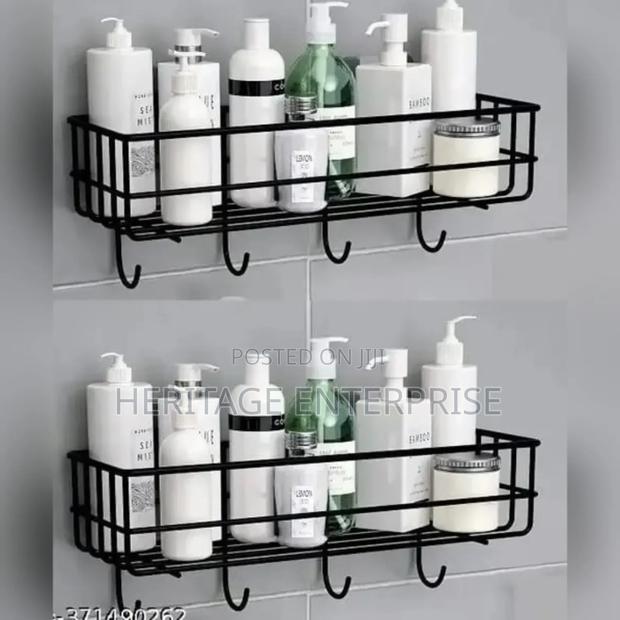 Rectangular Metallic Bathroom Organizer