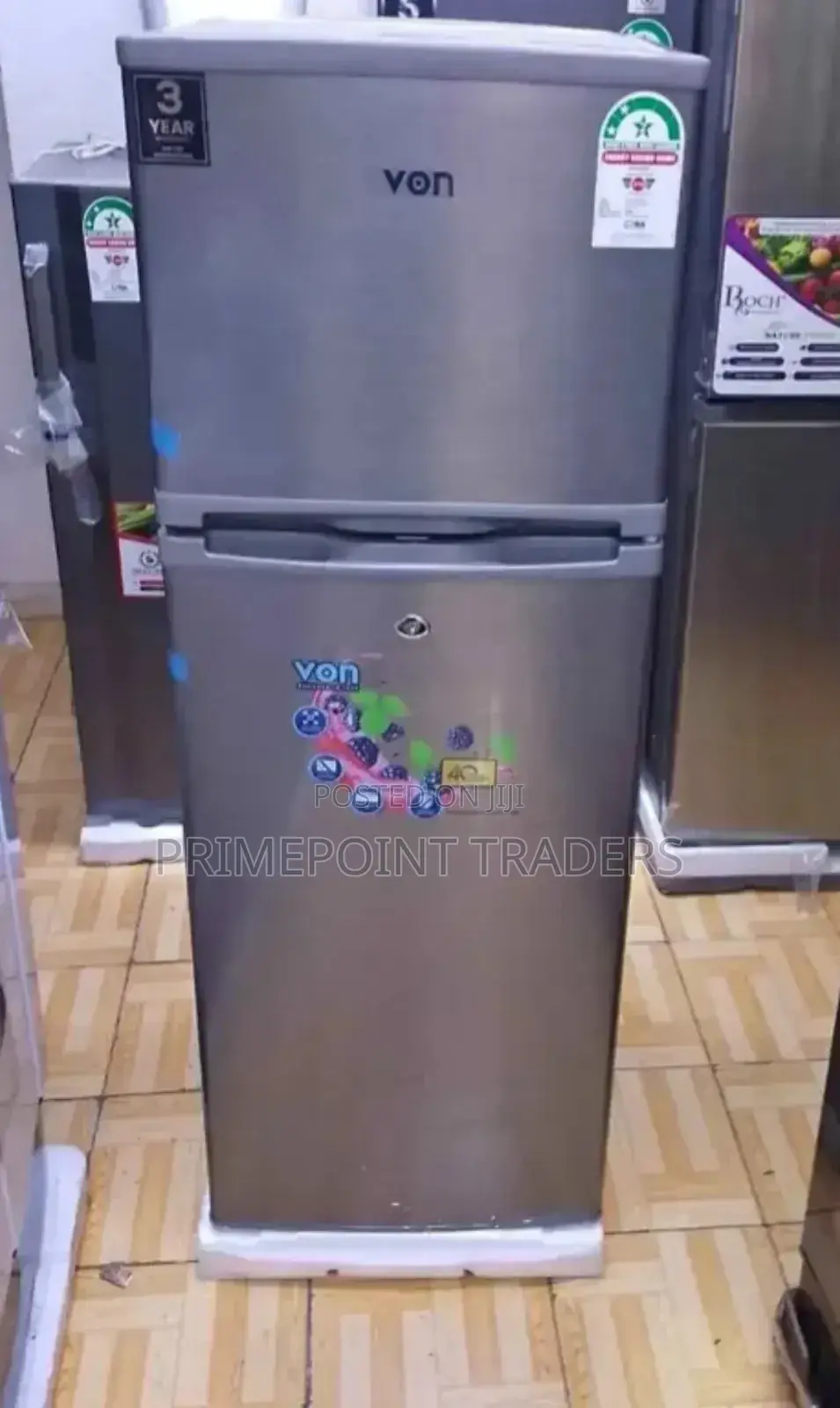 Refregirator Von 181l Von, VRT-181drax 2 Door, Inox