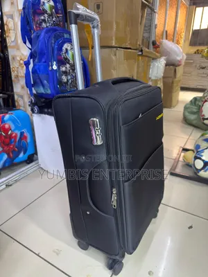 Jazz Power Black Medium Fabric Material Luggage Suitcase