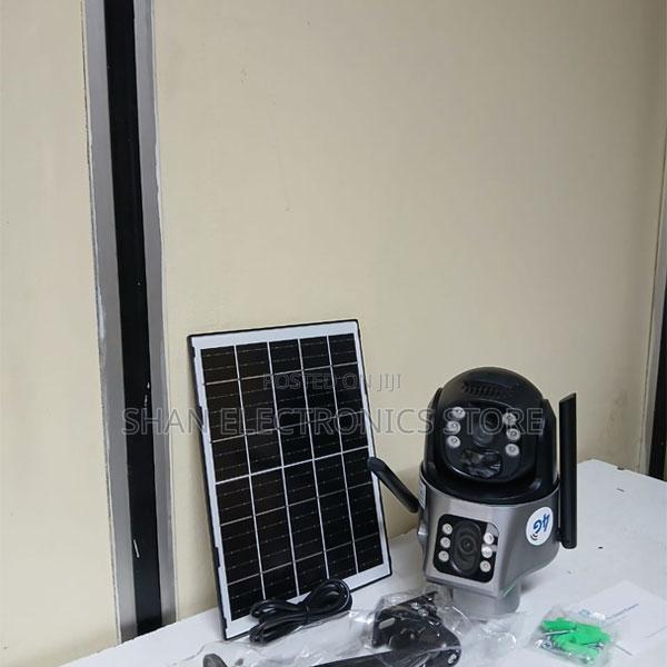 3 Screens Dual Lens Security Camera PTZ 4g Solar Powered