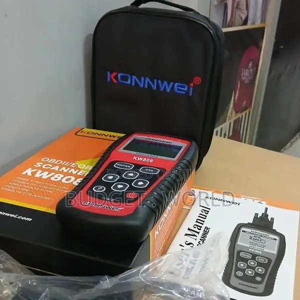 Car Diagnostic Tool Digital Obd 2 With Cable Konnwei Kw808