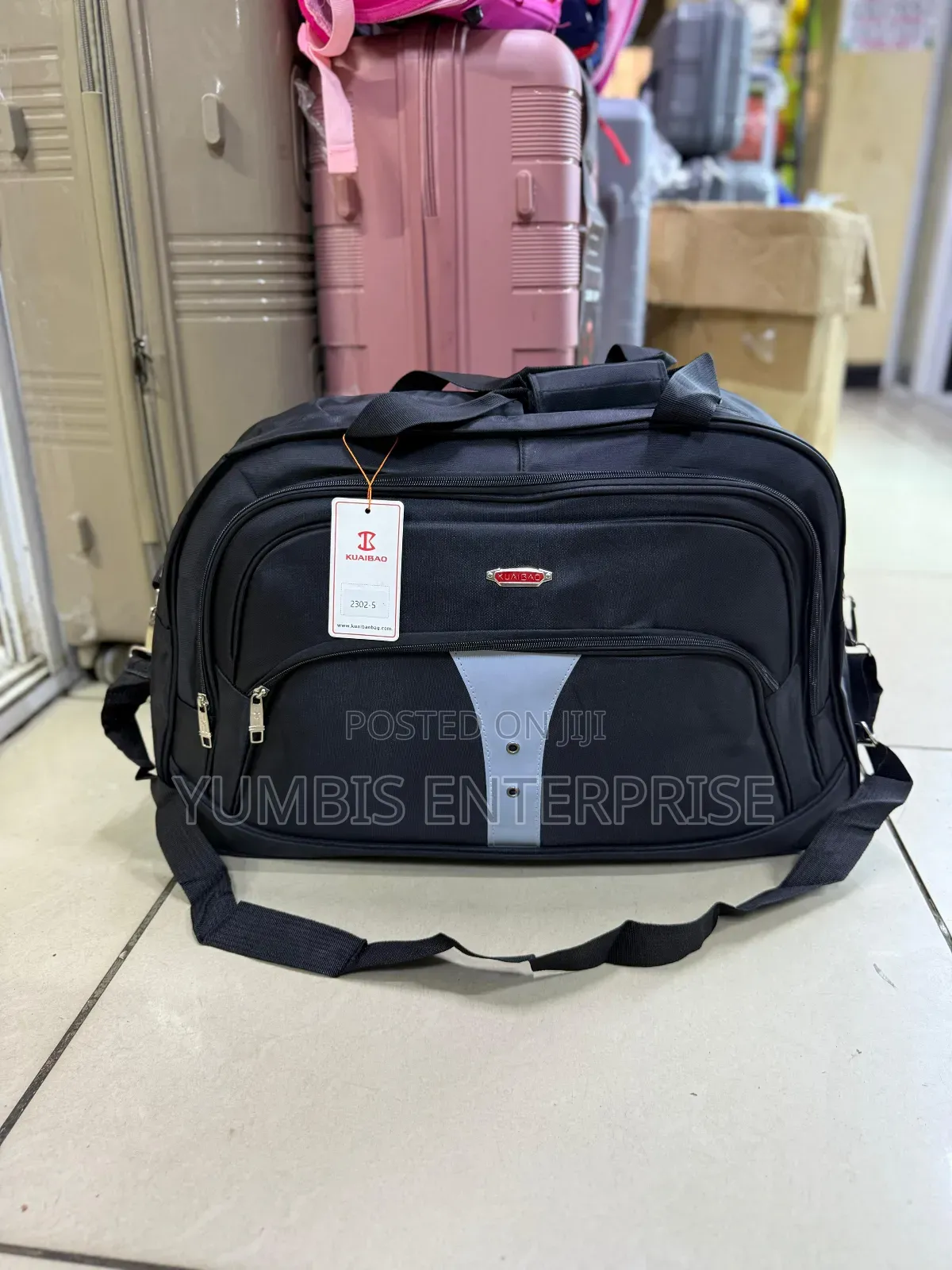 Black Oxford Material Large Travel Bags Large Size at 1400