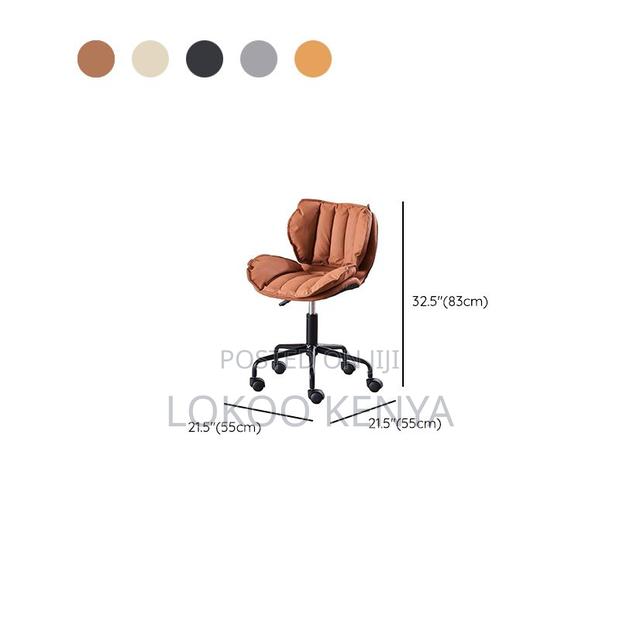 Office Stool: Minimalist Task Stool With Mid-Back - thumbnail 2