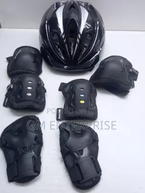 Complete Set Kids Helmet - Black