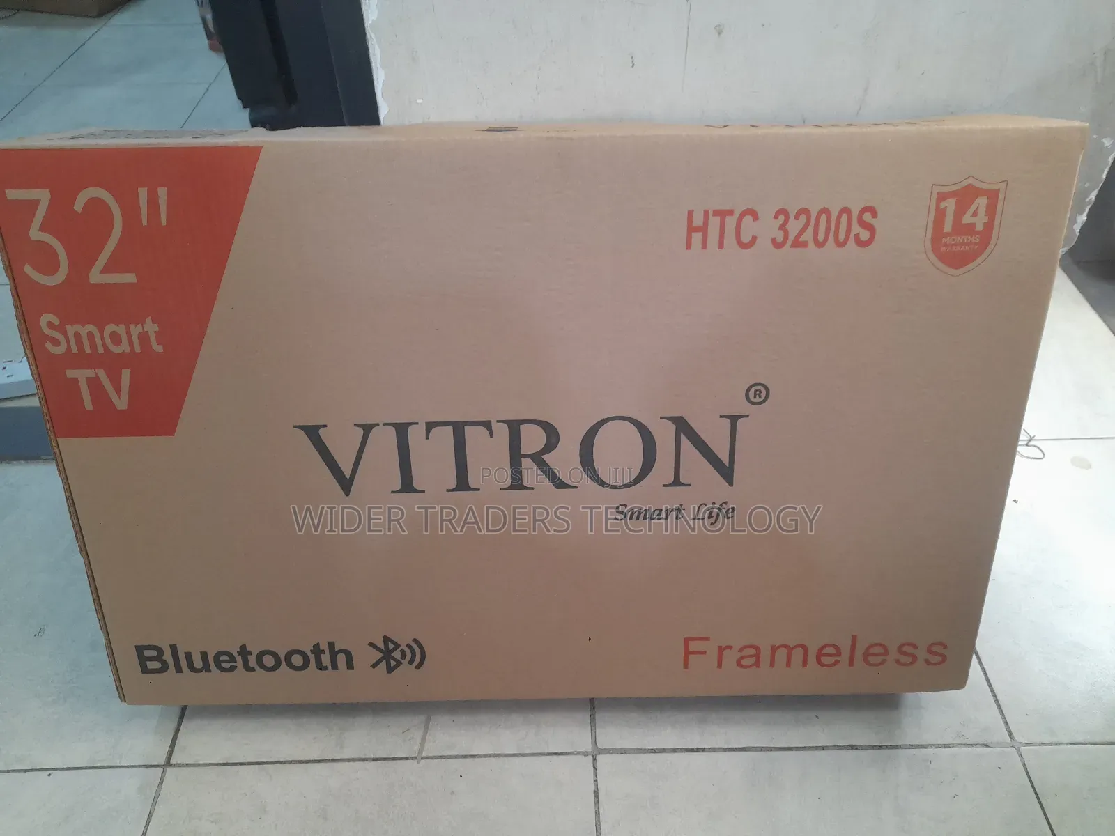 Vitron 32′′ Smart Android Frameless With Bluetooth Tv