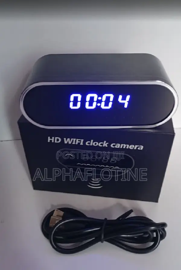 Rectangular Digital Alarm Clock Camera