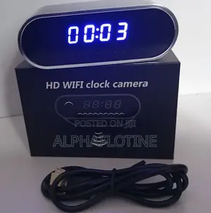 Digital Table Clock Hd Wifi Camera