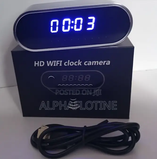 Digital Table Clock Hd Wifi Camera