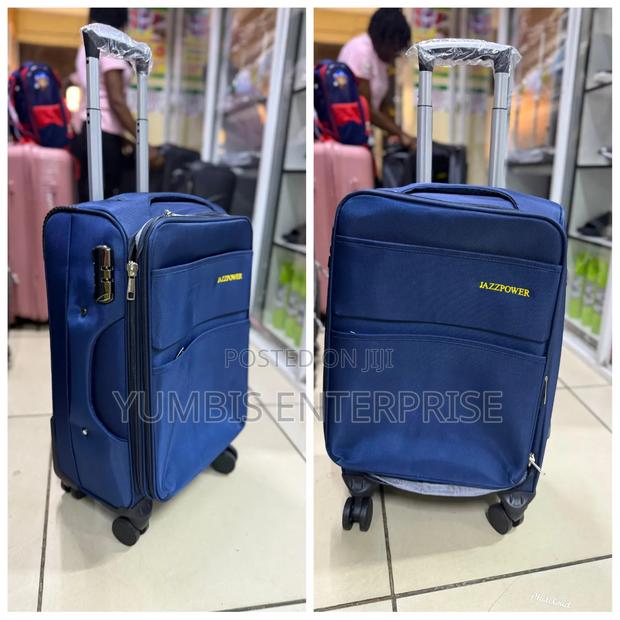 Small Size Fabric Suitcase Available Only Navy Blue - thumbnail 2