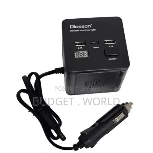 Car Power Inverter 12v Dc To220v Extension Cable Converter