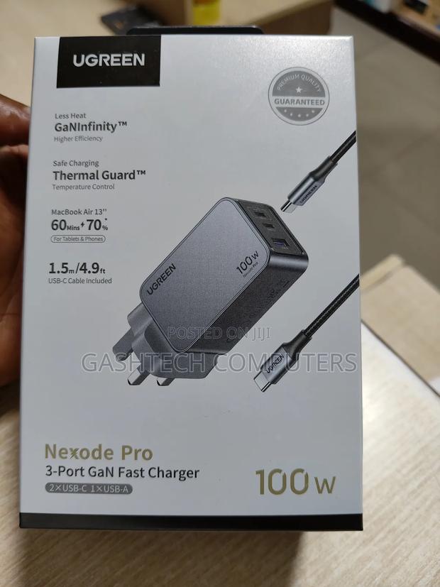 Ugreen Nexode Pro 100w 3-Port Gan Fast Charger Ug-25875