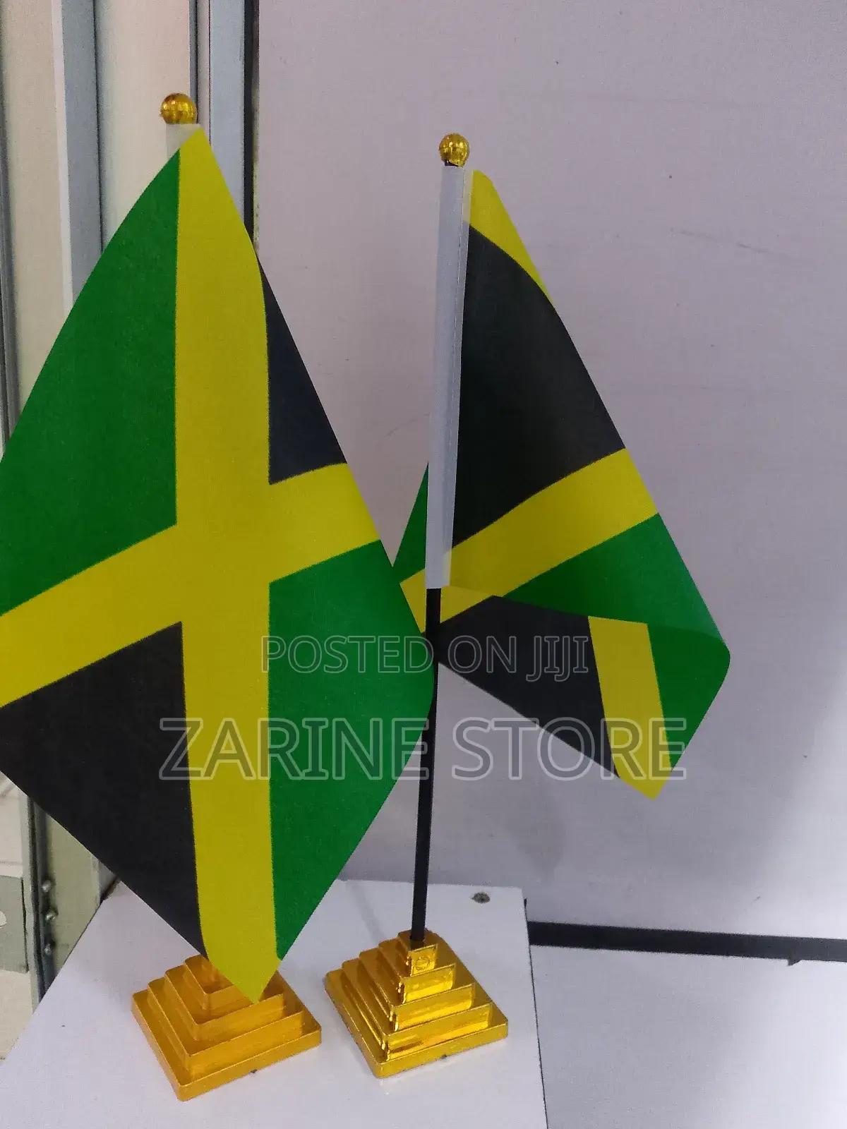 Jamaica Flag Jamaica Attractive Flag With Stand